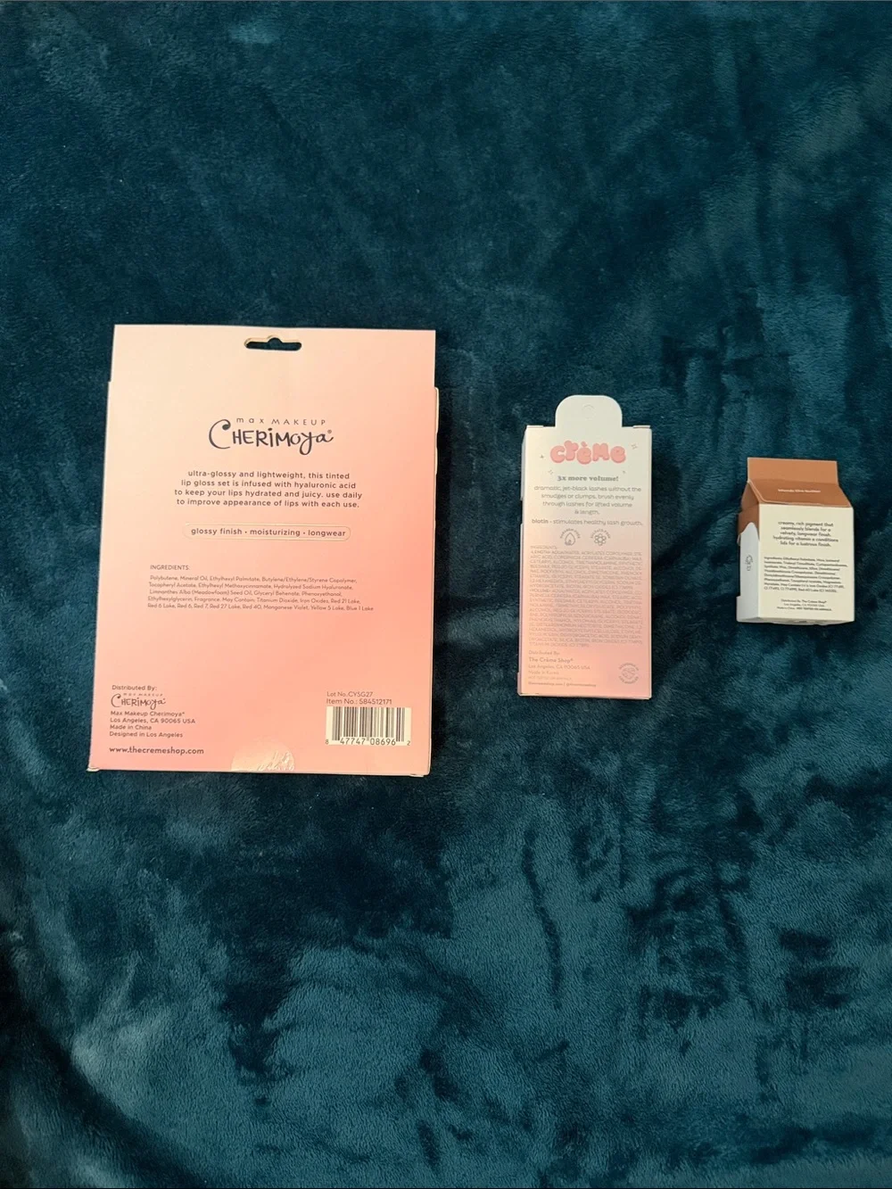 Cherimoya Lip Oil Trio – Pink Hydrating Lip Oils